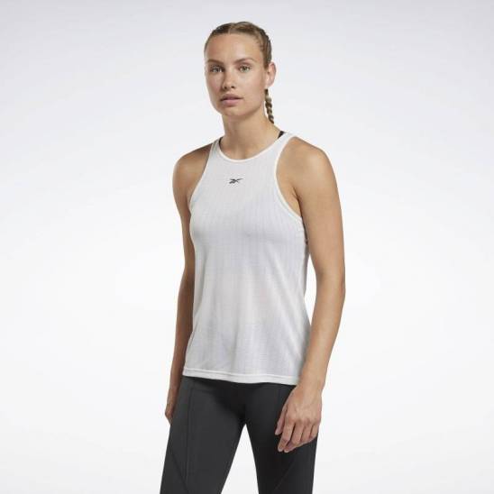 Reebok top United By Fitness Perforated bílý
