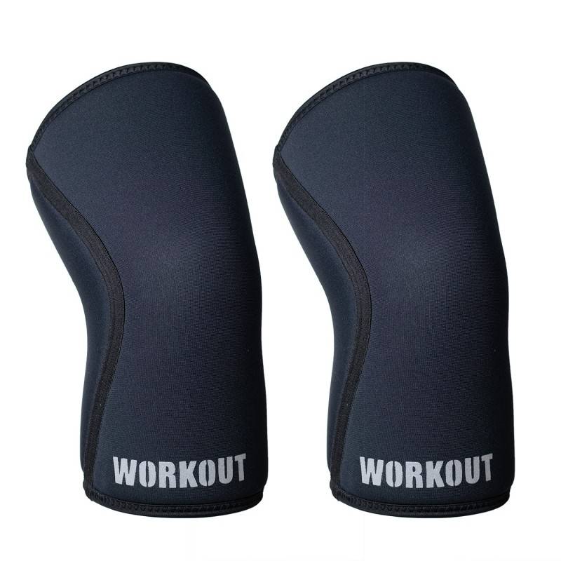 Bandáž kolene WORKOUT 9 mm - pár - černá
