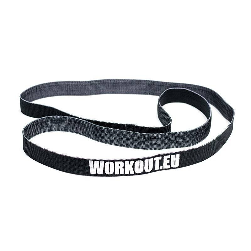 Dlouhá textilní odporová guma WORKOUT (60 kg) - černá