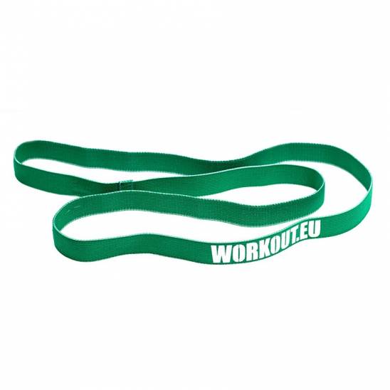 Dlouhá textilních odporová guma WORKOUT (41 kg) - zelená