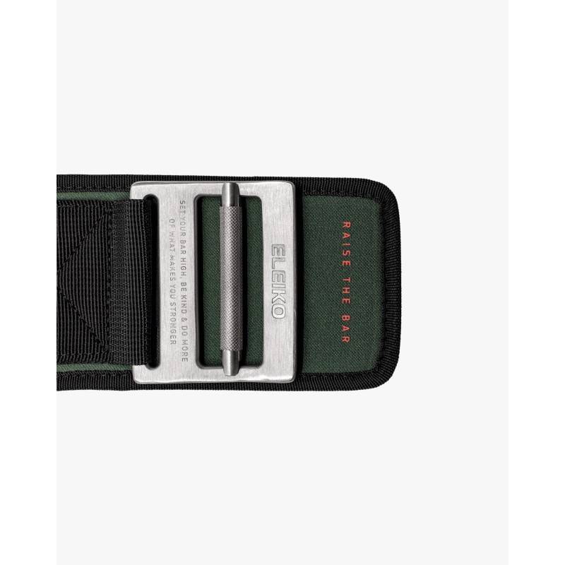 Eleiko EVA belt with stainless steel buckle - green