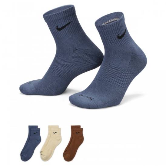 Nike ponožky Everyday Lightweight Ankle - 3 páry bílá
