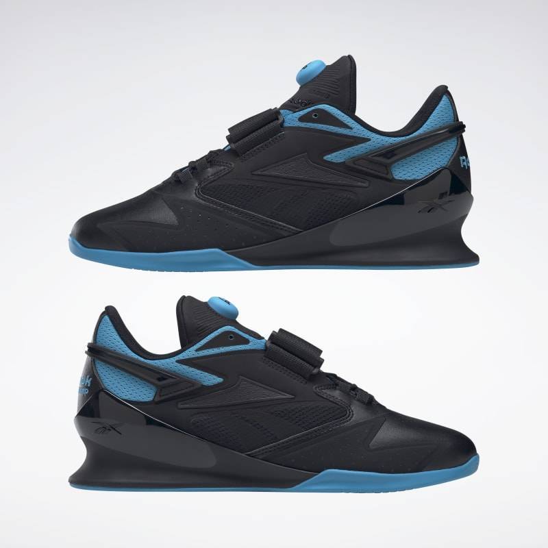 Man weightlifting shoes Legacy Lifter III - black/blue