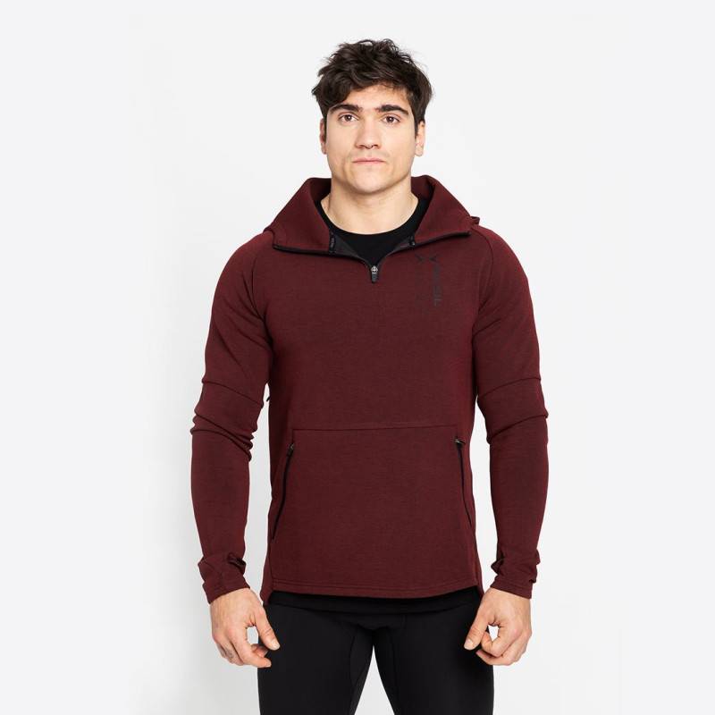 Man hoodie Picsil - garnet