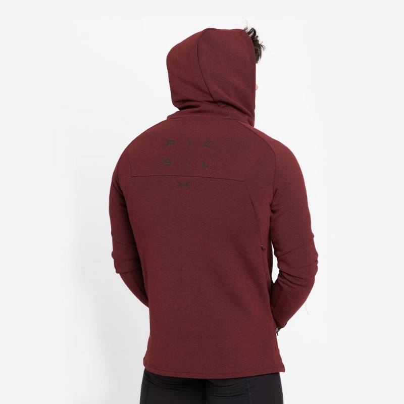 Man hoodie Picsil - garnet