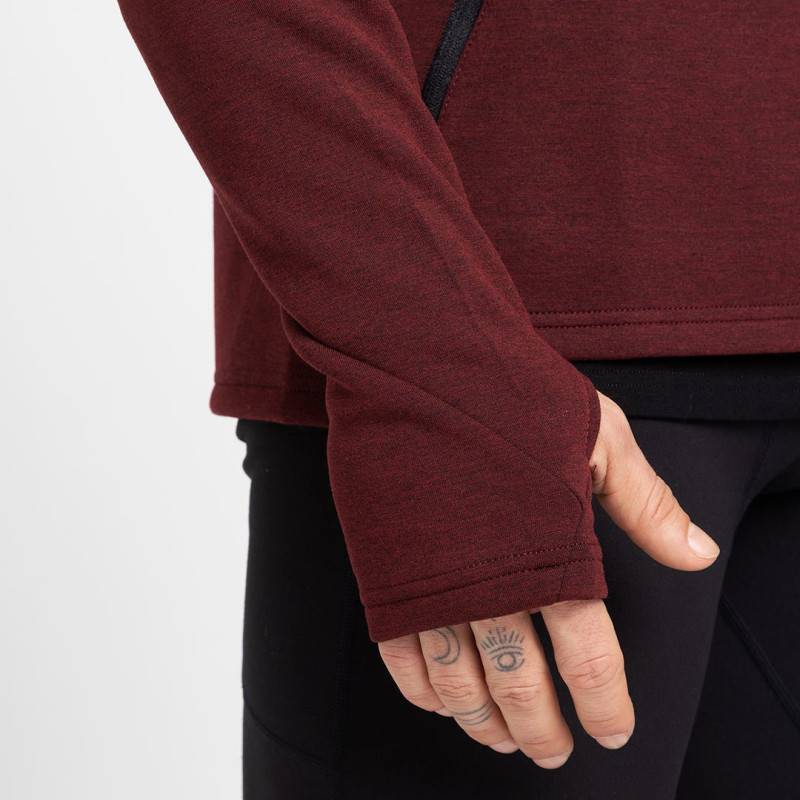 Man hoodie Picsil - garnet