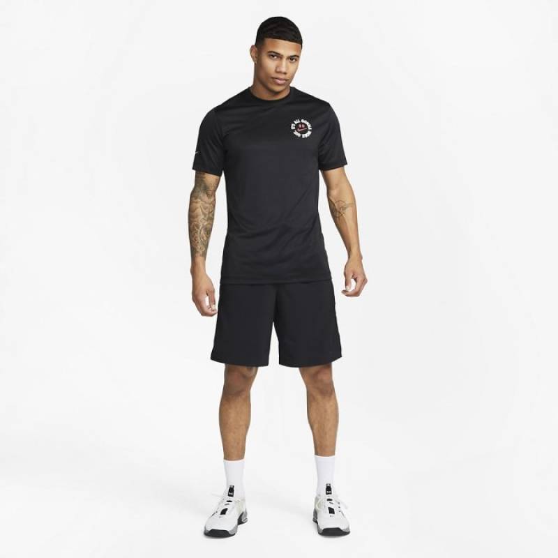Man T-Shirt Nike Work out - black
