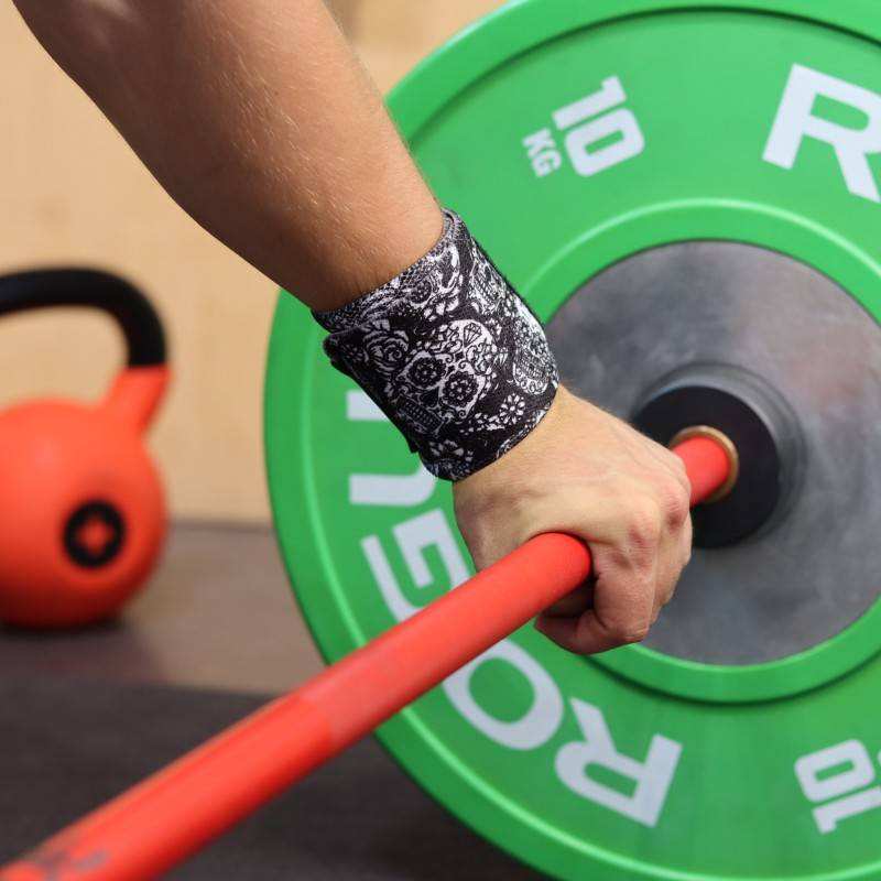 Bandáže zápěstí WORKOUT - Design lebky