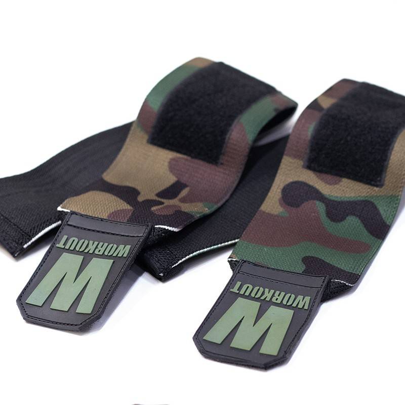 Bandáže zápěstí WORKOUT - zelené camo