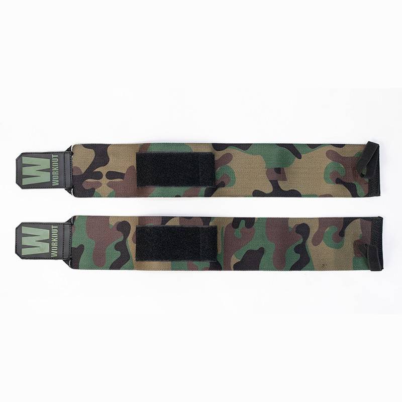 Bandáže zápěstí WORKOUT - zelené camo