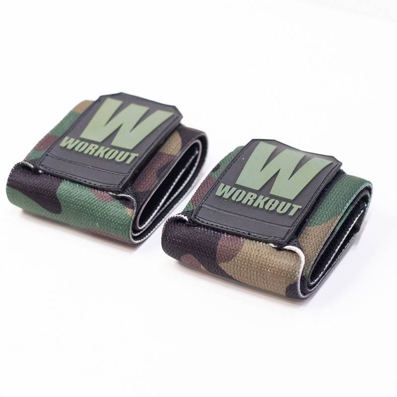 Bandáže zápěstí WORKOUT - zelené camo