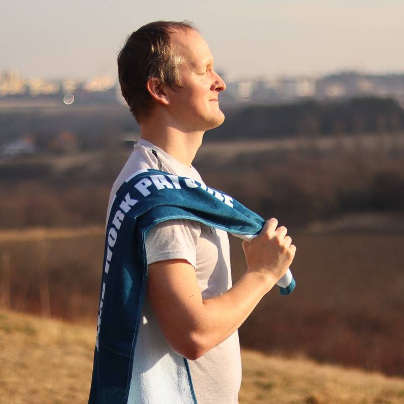 Ručník WORKOUT HWPO - modrý
