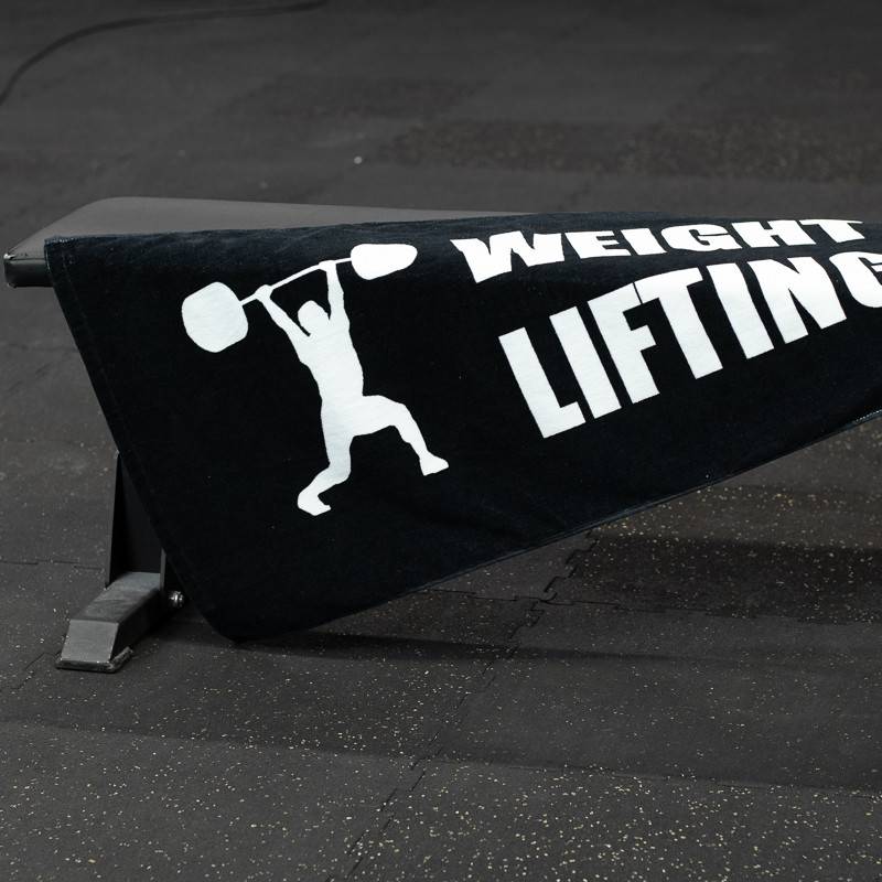Towel WORKOUT weightlifting - black
