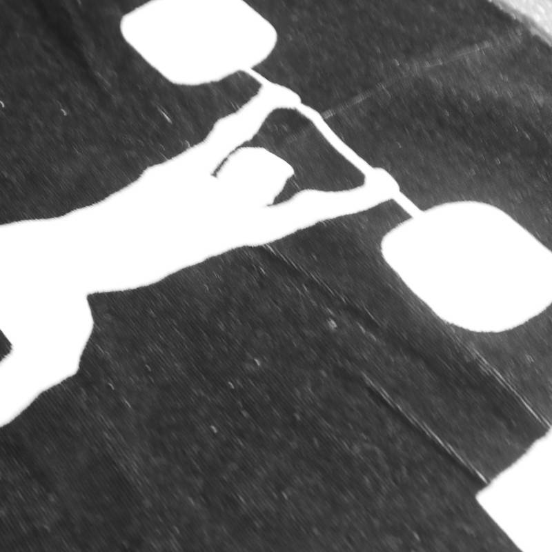 Towel WORKOUT weightlifting - black