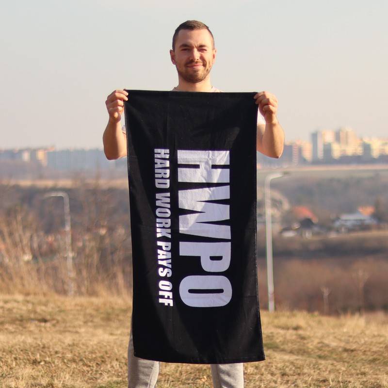 Ručník WORKOUT HWPO - černý