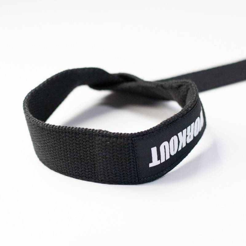 Lifting straps WORKOUT (closed loop) - black