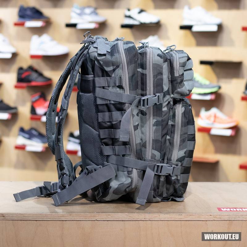 Fitness backpack WORKOUT - grey camo