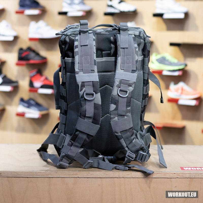 Fitness backpack WORKOUT - grey camo