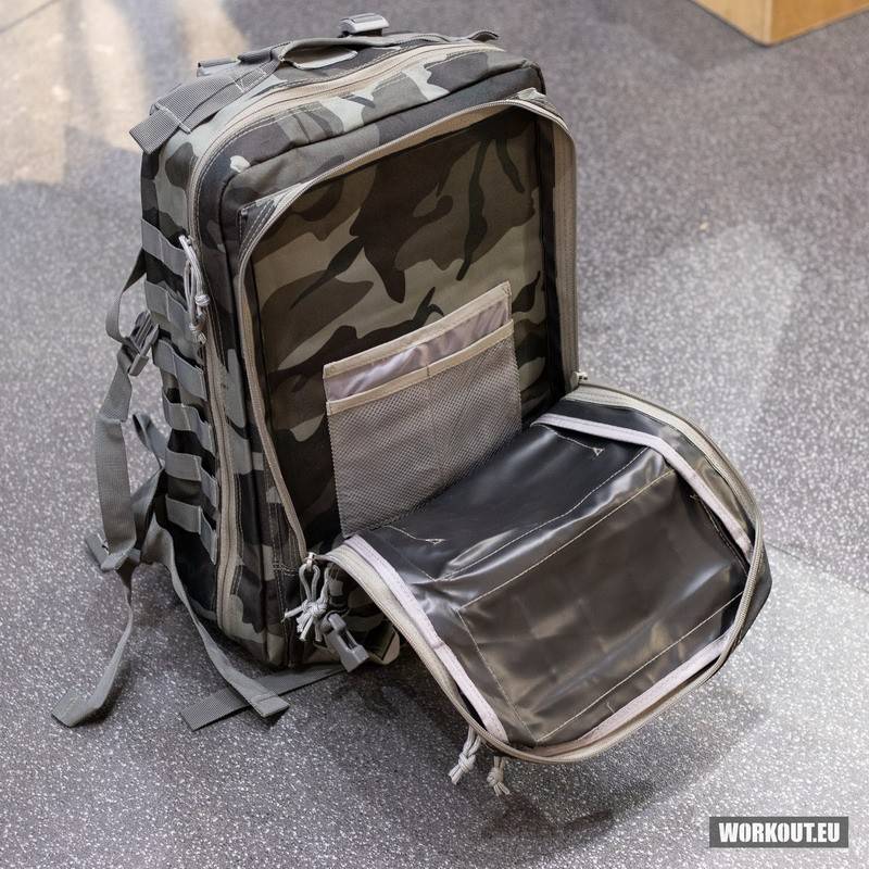 Fitness backpack WORKOUT - grey camo