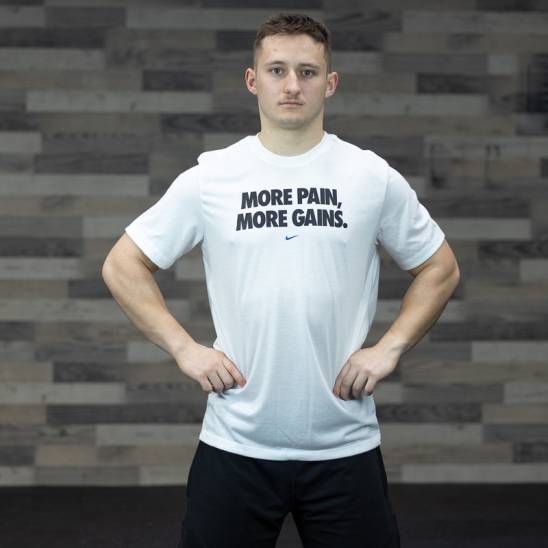 Nike tričko More Pain More Gain - White