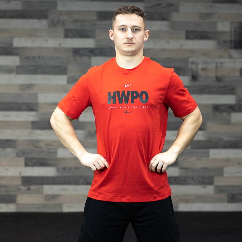 Man T-Shirt Nike HWPO - red