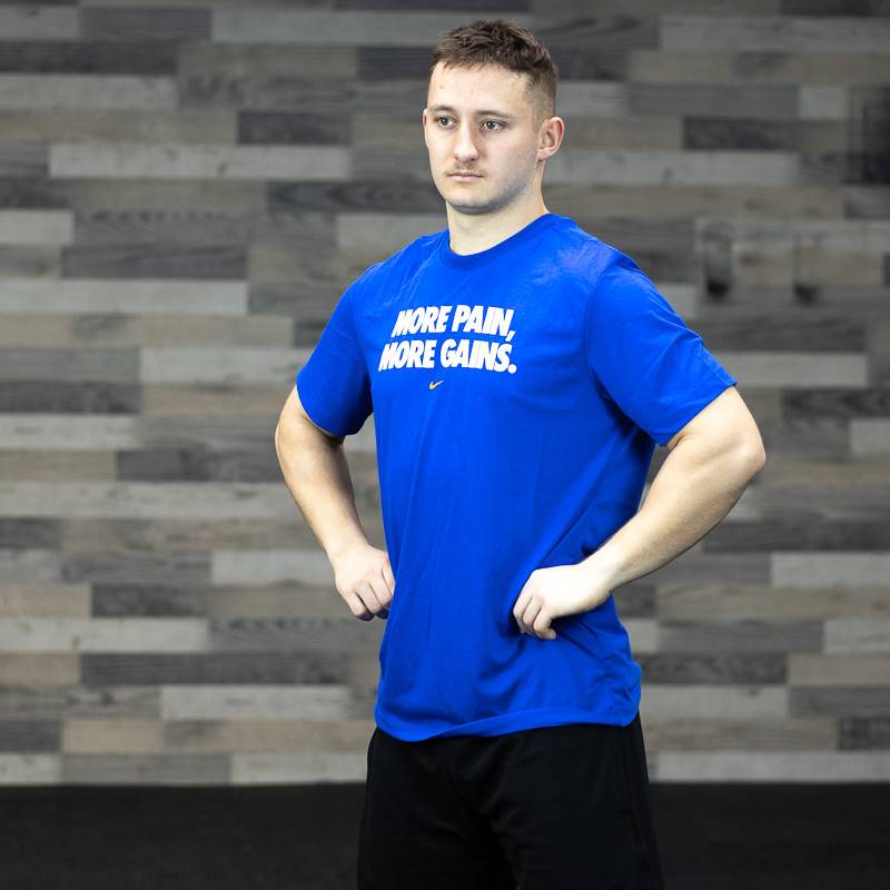 Man T-Shirt Nike More Pain More Gain - Blue