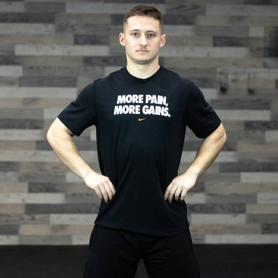 Nike tričko More Pain More Gain - Black