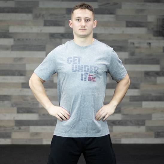 Nike tričko Get Under It - šedé