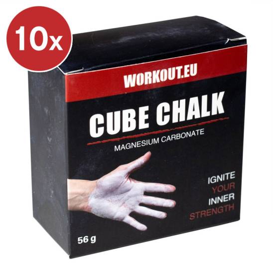 Magnésium kostky 10 ks Chalk Block WORKOUT