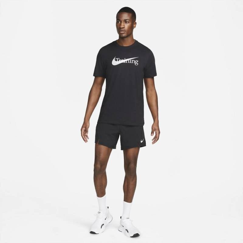Man T-Shirt Swoosh Training - black