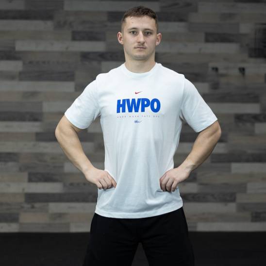 Man T-Shirt Nike HWPO - white/blue - WORKOUT.EU