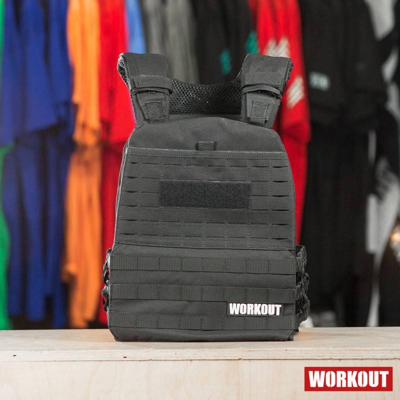 Tactical Plate Weight Vest 5 kg WORKOUT - Black