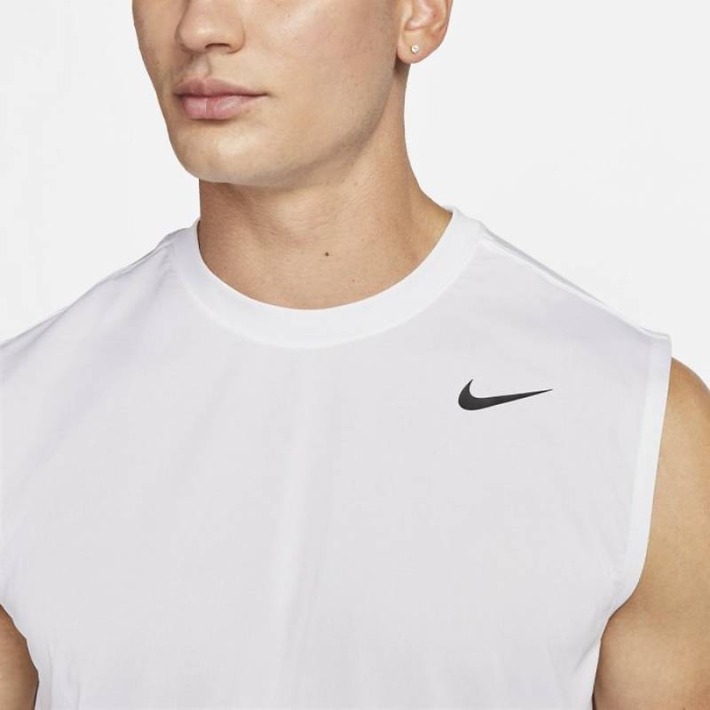 Pánské tílko Nike dri-fit legend - bílé