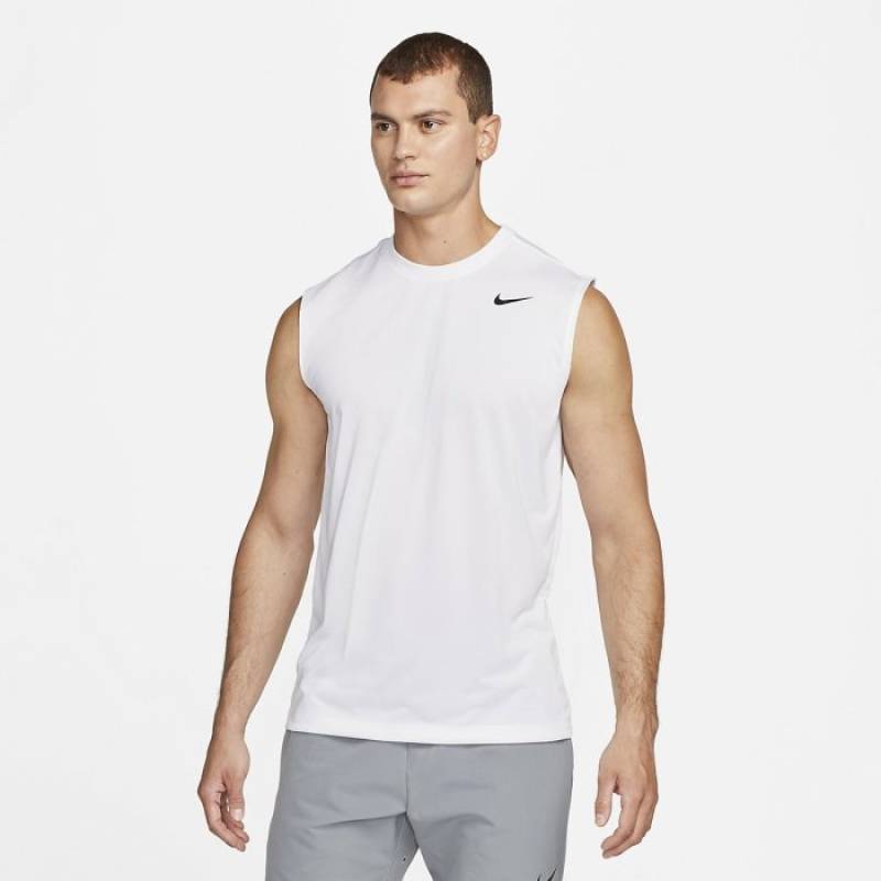 Pánské tílko Nike dri-fit legend - bílé