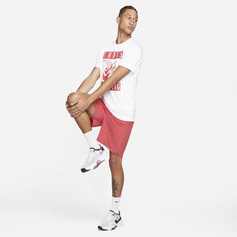 Man T-Shirt Nike Cross Training - white