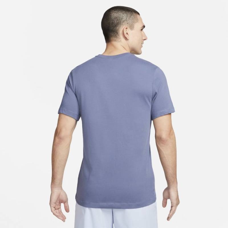Man T-Shirt Nike training - blue