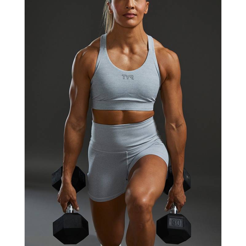 Woman Bra TYR Crossback Heather