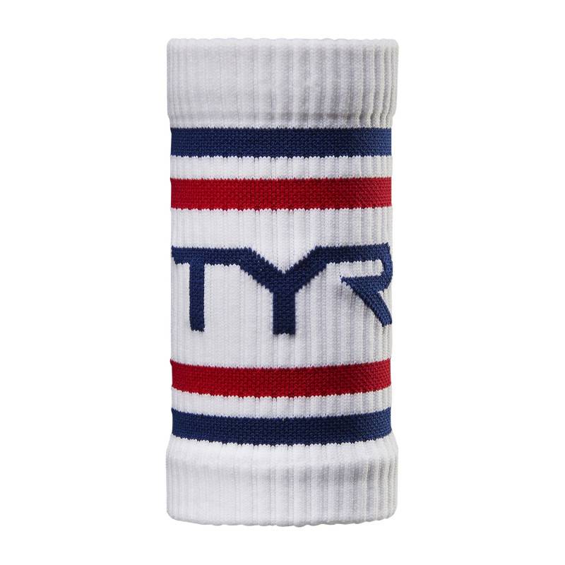 TYR Wristbands - White Navy