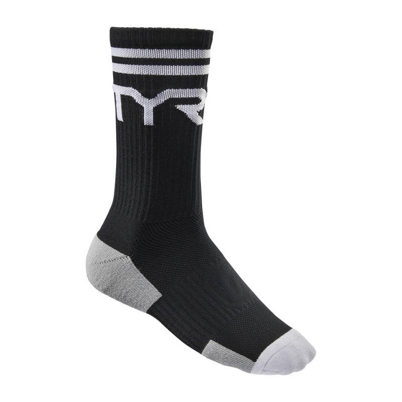 Socks TYR Crew Black white