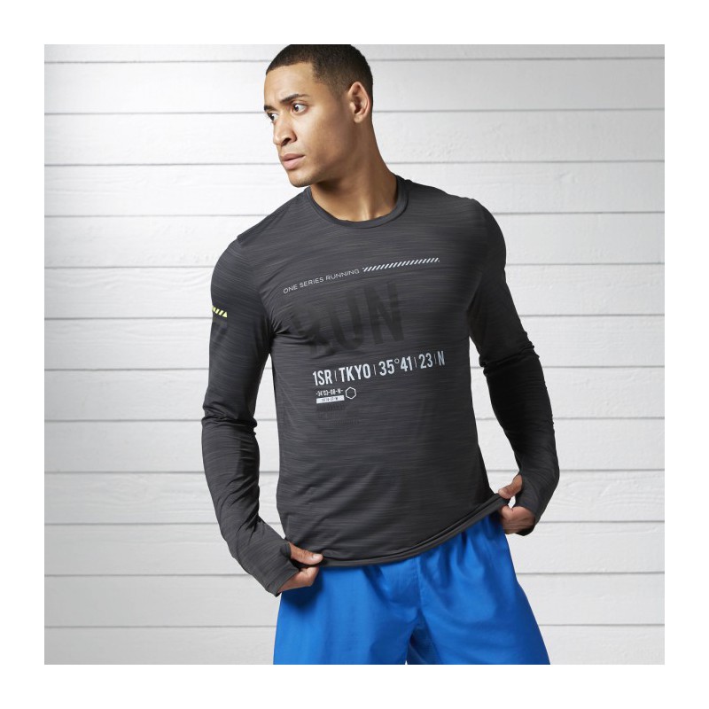 Pánské tričko OSR LS AC TEE BK7330