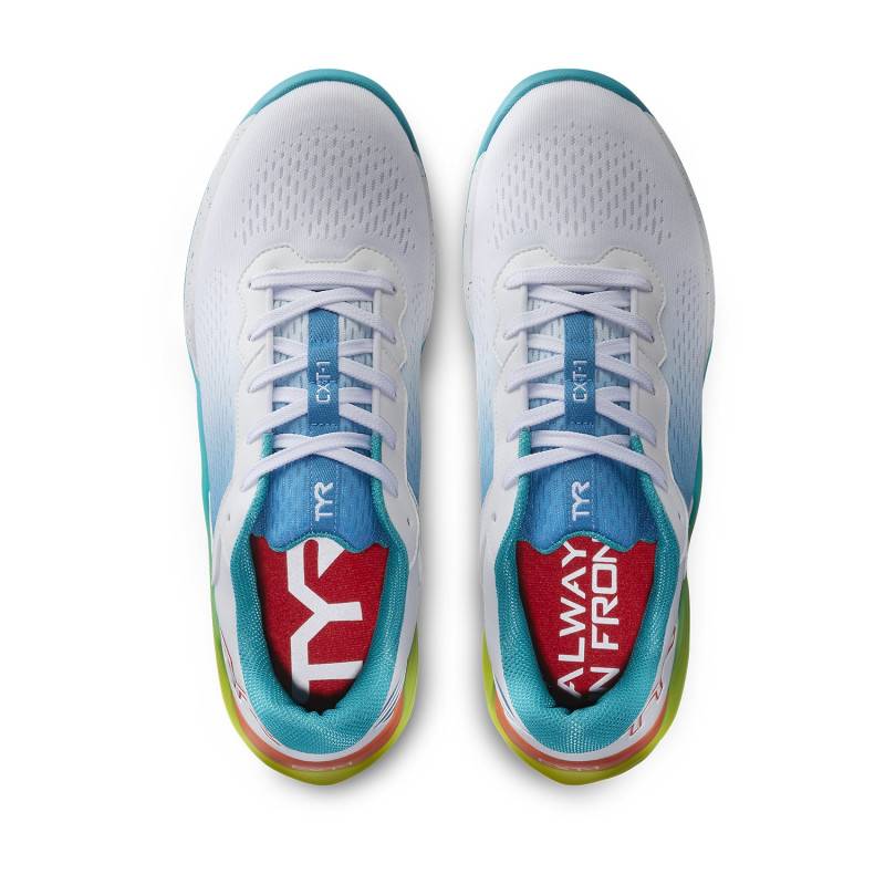 Tréninkové boty na CrossFit TYR CXT-1 - White/Turquoise