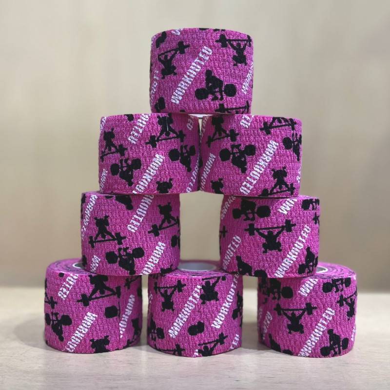 Set 8 ks Thumb Hookgrip tape WORKOUT - 7 m (růžová)