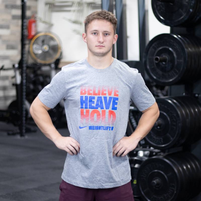 Man T-Shirt Nike Believe Heave Hold - grey light