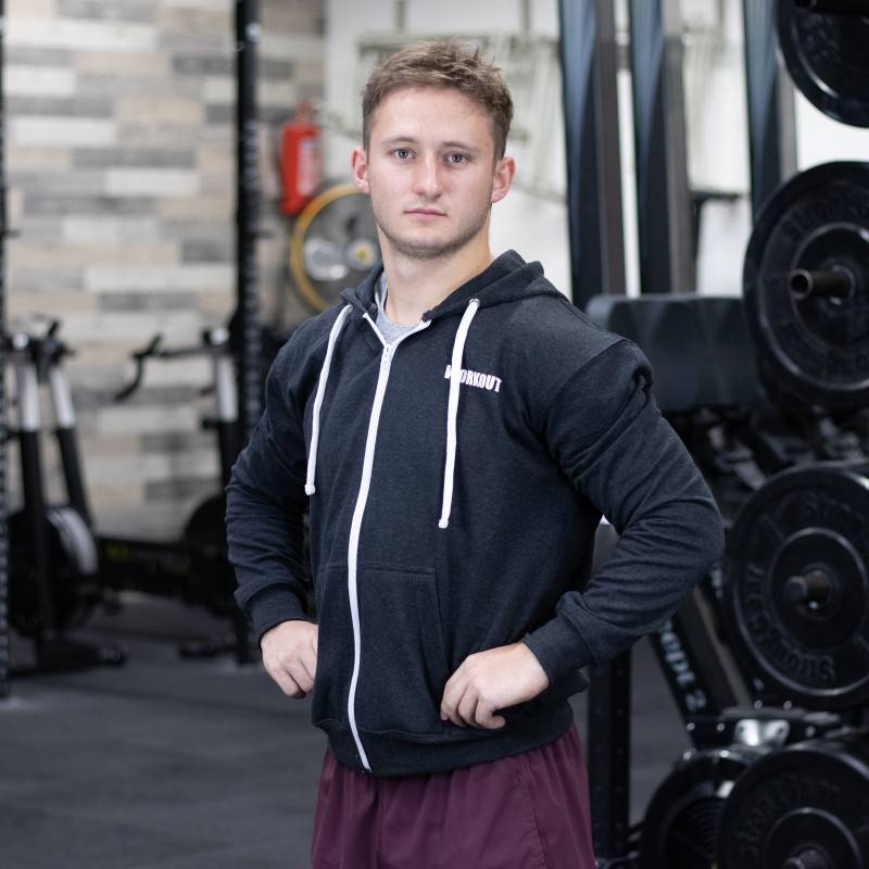 Pánská mikina WORKOUT HWPO - černá