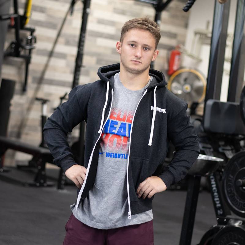 Pánská mikina WORKOUT HWPO - černá