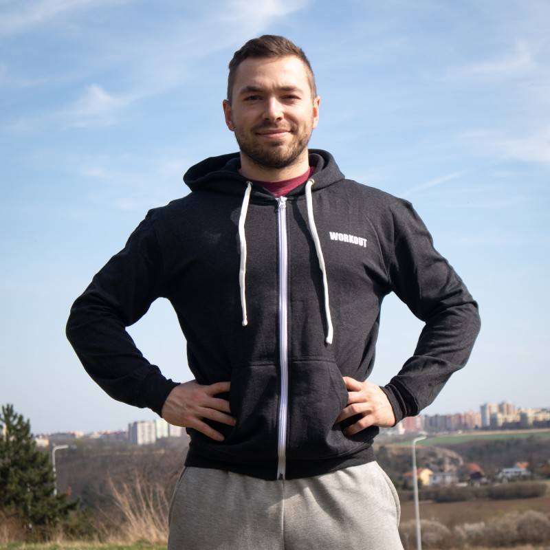 Pánská mikina WORKOUT HWPO - černá