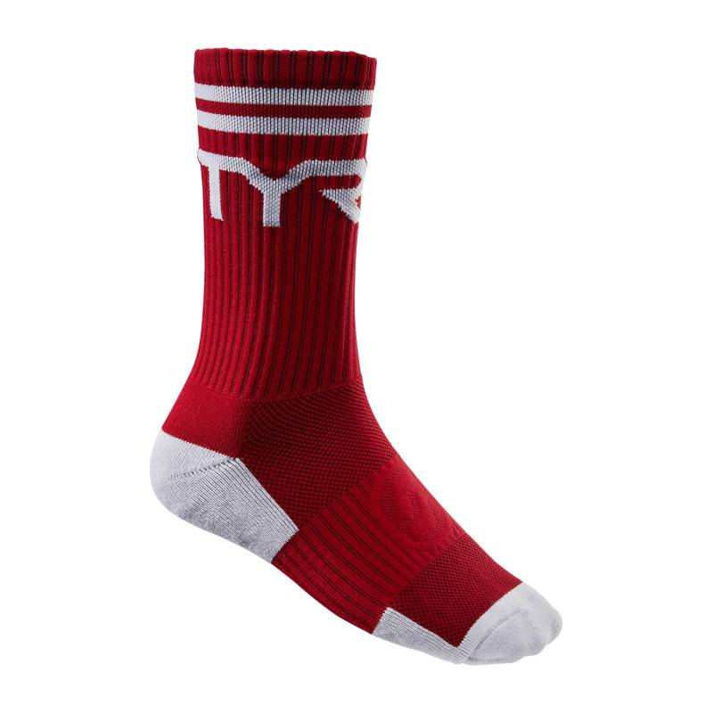 Socks TYR Crew - red