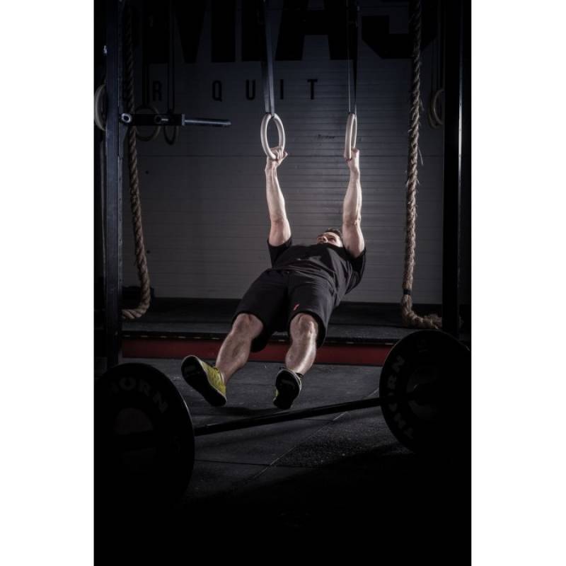 Wooden gymnastic rings with straps - 28 mm diameter