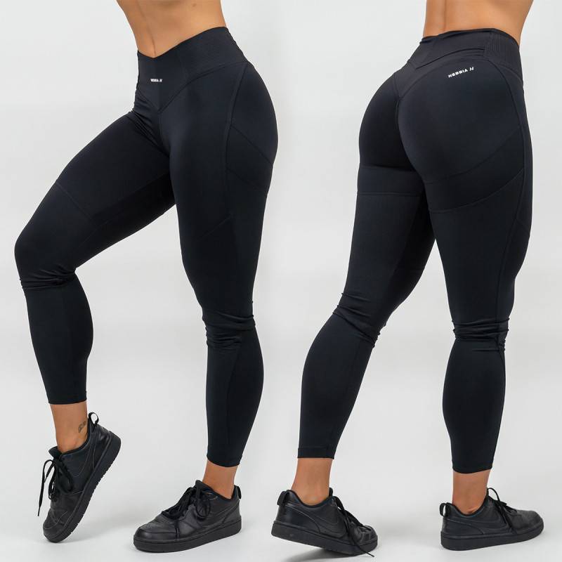 High-waist shaping leggings NEBBIA HERO GLUTE PUMP 247 Black