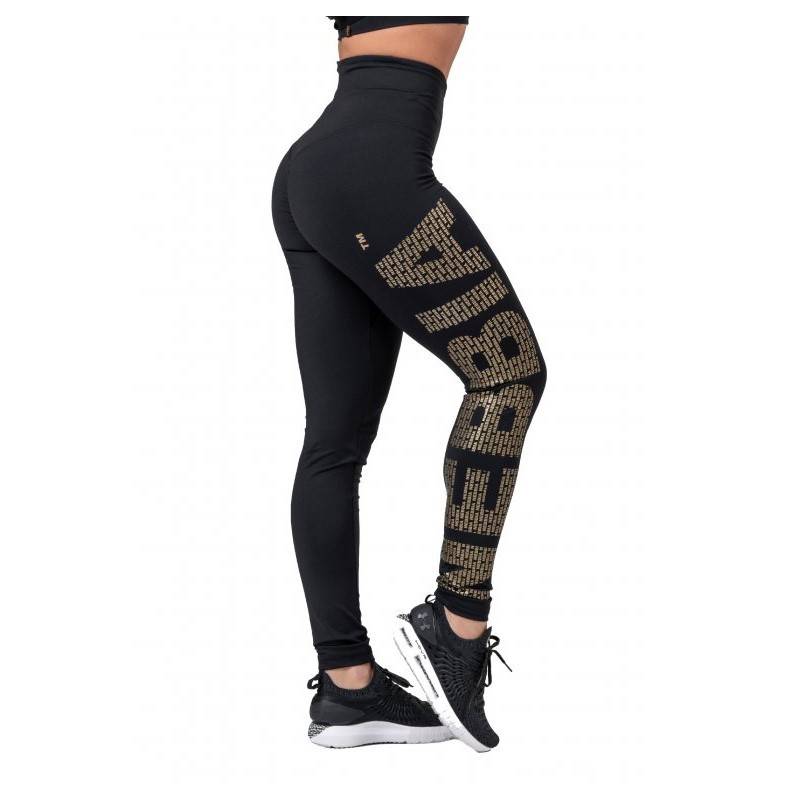 Gold NEBBIA print Tight 827 black